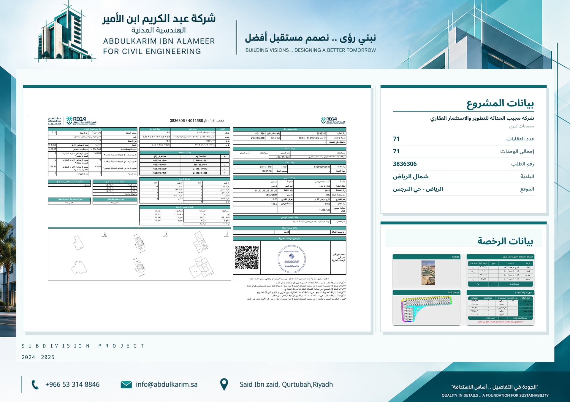 مشروع شركة مجبب الحداثة للتطوير العقاري