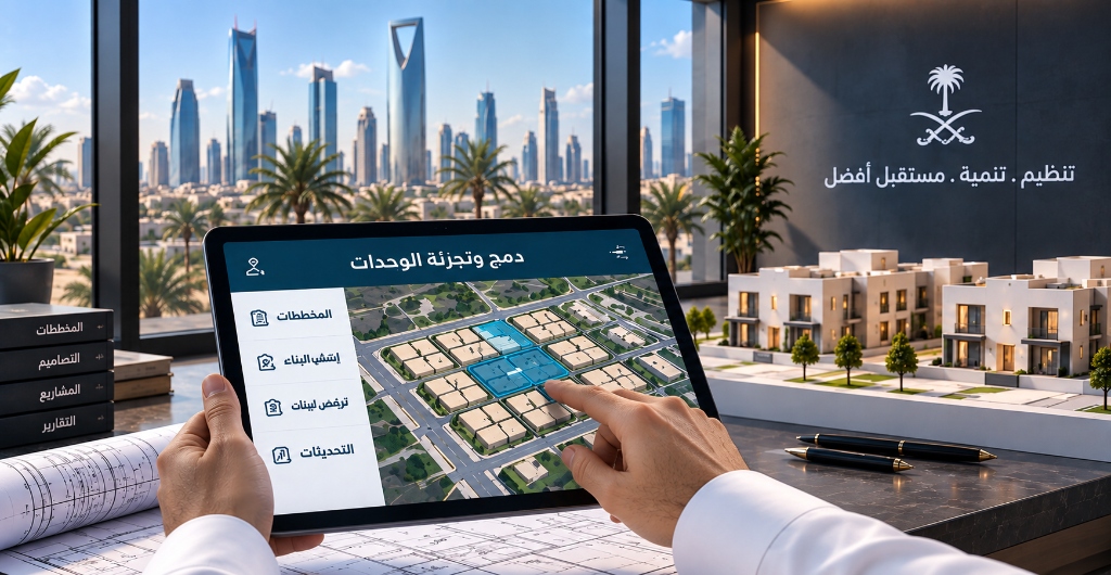 فرز ودمج وتجزئة الوحدات العقارية